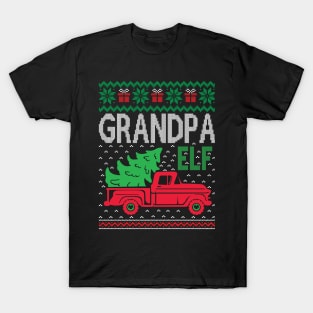 The Grandpa Elf ugly christmas sweater T-Shirt